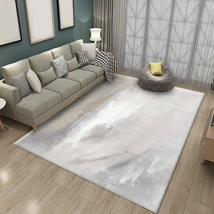 Funky Brush Stroke Pattern Rug Multicolor Modernism Rug Polyester Pet Friendly Washable Non-Slip Area Rug for the Bedroom | Bowlift