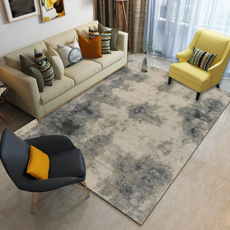 BowLift | Industrial Abstract Rug Multicolor Polyester Rug Non-Slip Pet-Friendly Washable Rug for the Living Room