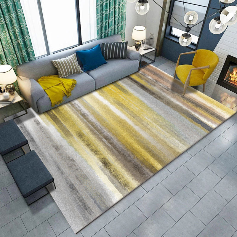 BowLift | Multicolor Bedroom Carpet Industrial Abstract Rug Polyester Washable Non-Slip Backing Pet-Friendly Rug