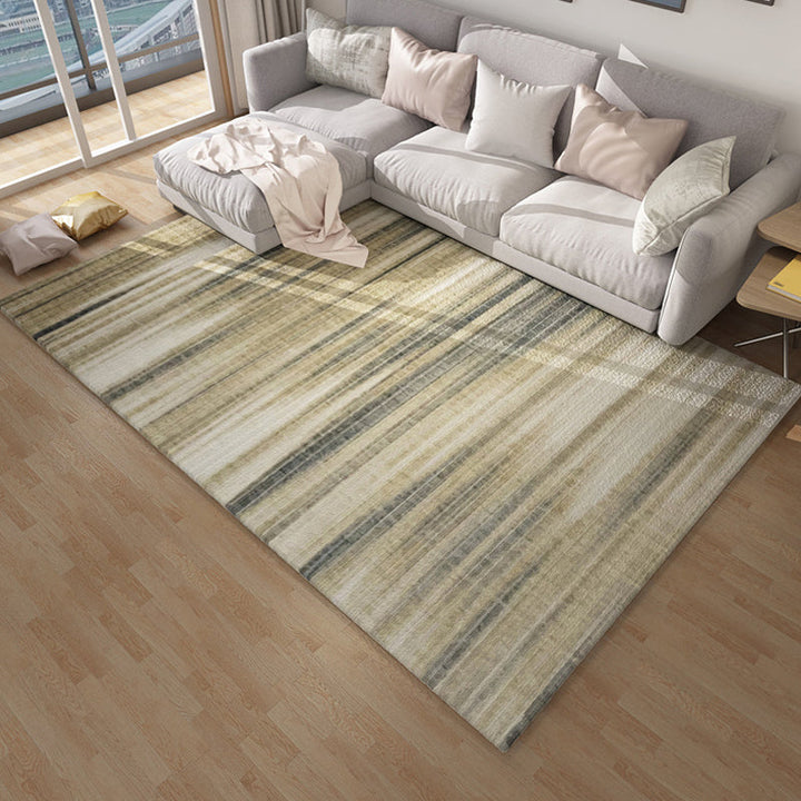 BowLift | Multicolor Abstract Carpet Polyester Industrial Carpet Pet Friendly Washable Non-Slip Rug for Living Room