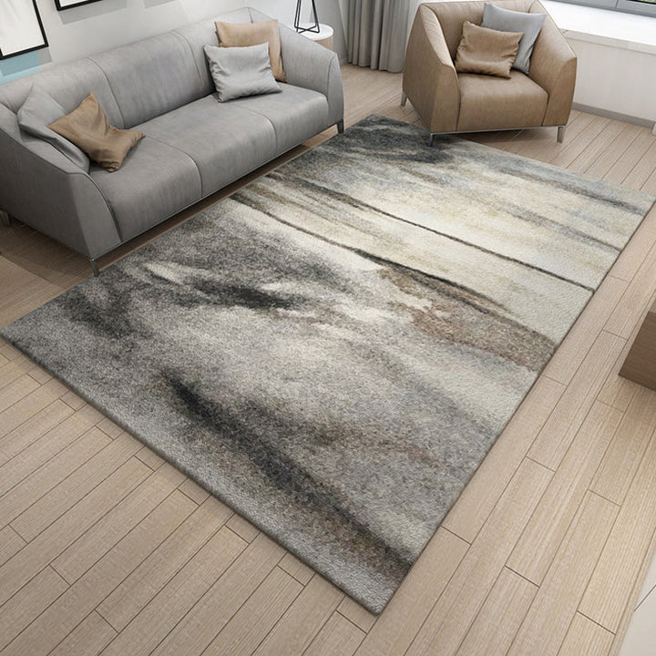 BowLift | Multicolor Abstract Carpet Polyester Industrial Carpet Pet Friendly Washable Non-Slip Rug for Living Room