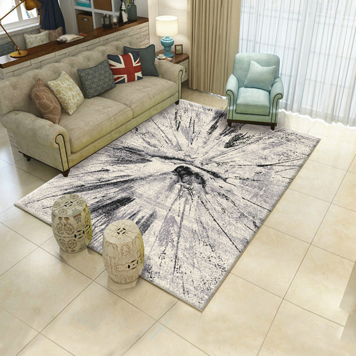 BowLift | Creative Watercolor Pattern Carpet Multicolor Industrial Rug Polyester Pet Friendly Washable Non-slip Carpet for Bedroom