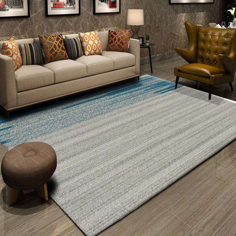 BowLift | Multicolor Abstract Striped Pattern Carpet Polyester Industrial Carpet Pet Friendly Washable Non-Slip Rug for Living Room