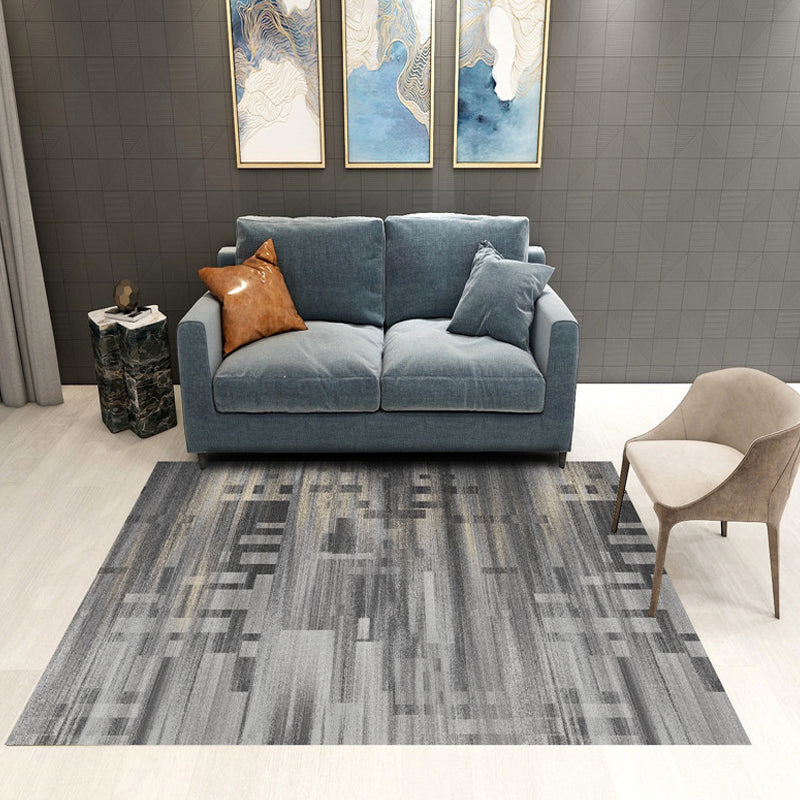 BowLift | Multicolor Abstract Carpet Polyester Industrial Carpet Pet Friendly Washable Non-Slip Rug for Living Room