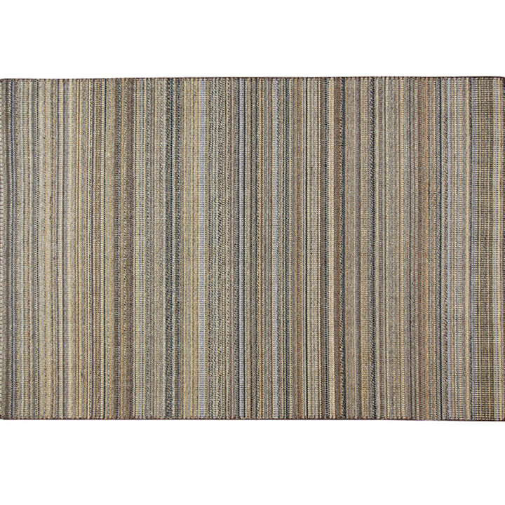 BowLift | Outskirts Striped Pattern Carpet Brown Jute Carpet Non-Slip Pet Friendly Washable Area Rug for Study