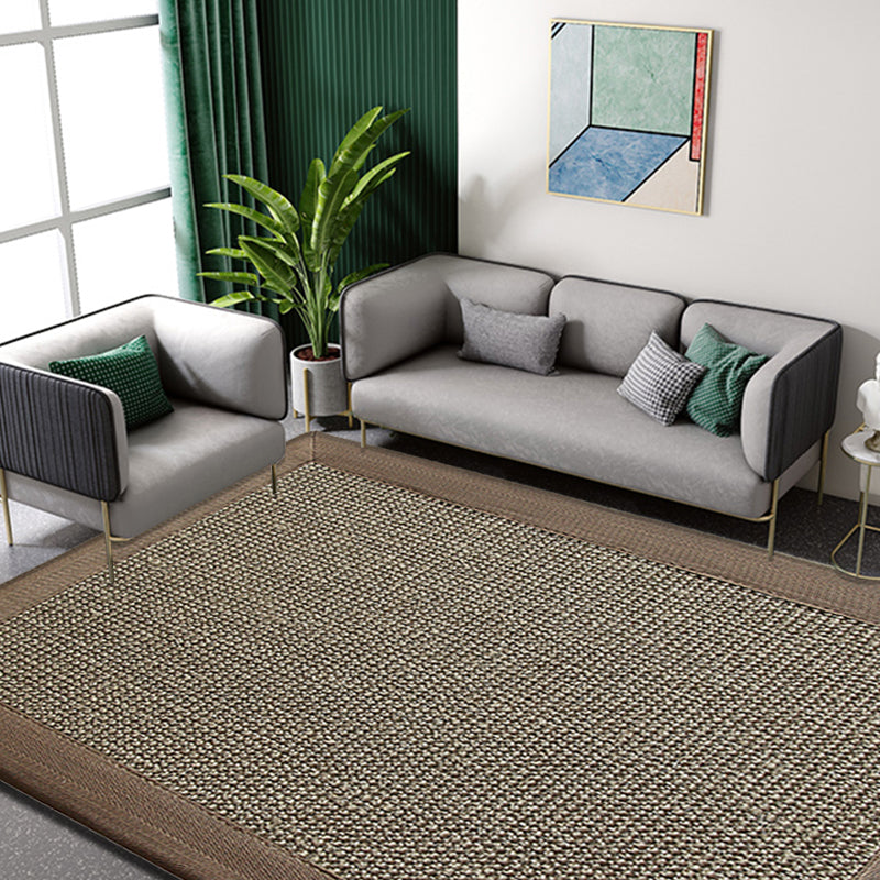 BowLift | Country Plain Carpet Brown Jute Carpet Non-slip Pet Friendly Washable Carpet for Study