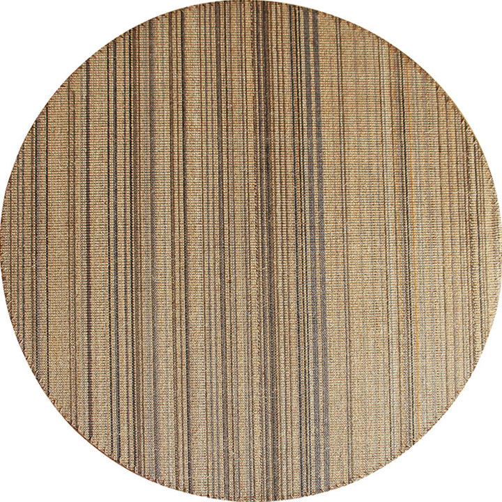 BowLift | Outskirts Striped Pattern Carpet Brown Jute Carpet Non-Slip Pet Friendly Washable Area Rug for Study