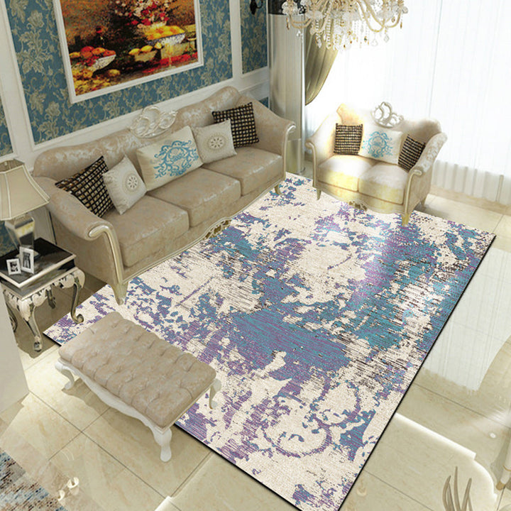 BowLift | Multicolor Living Room Rug Industrial Abstract Rug Polyester Washable Non-Slip Back Pet-Friendly Rug