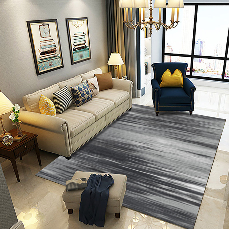 BowLift | Multicolor Abstract Rug with Brushstroke Rug Polyester Industrial Rug Pet-Friendly Washable Non-Slip Area Rug for the Living Room