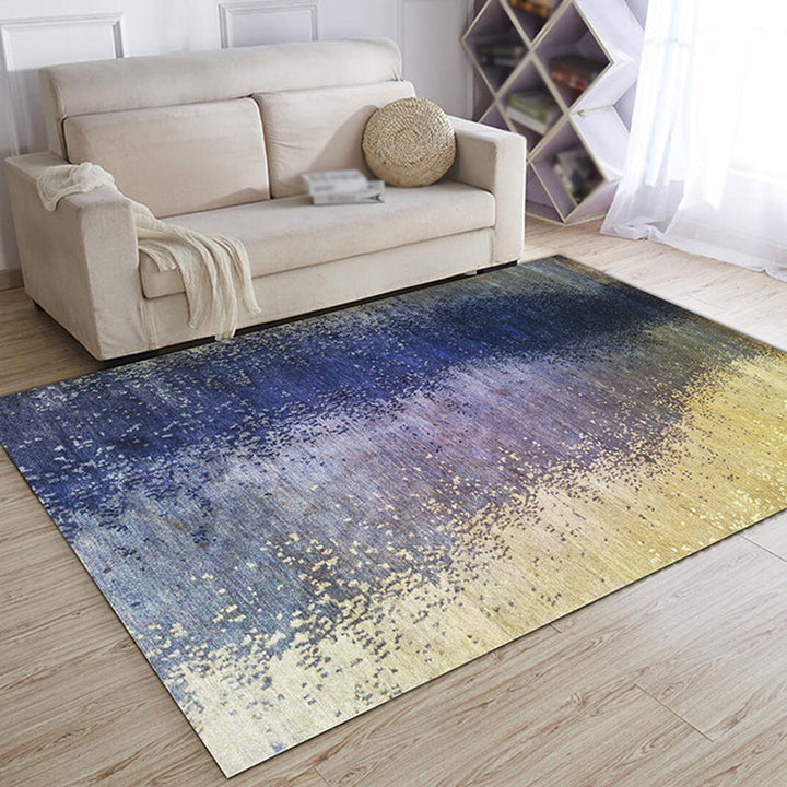 BowLift | Multicolor Abstract Carpet Polyester Industrial Carpet Pet Friendly Washable Non-Slip Rug for Living Room