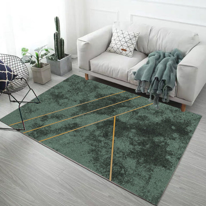 BowLift | Stylish Abstract Geometric Patterns Carpet Multicolor Industrial Carpet Polyester Pet Friendly Washable Non-Slip Rug for Bedroom