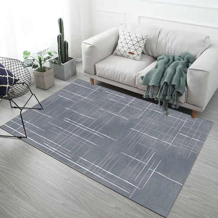 BowLift | Multicolor Abstract Carpet Polyester Industrial Carpet Pet Friendly Washable Non-Slip Rug for Living Room