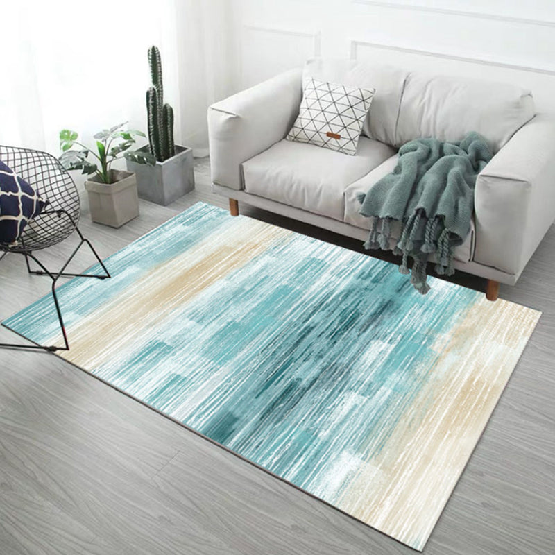 BowLift | Multicolor Abstract Carpet Polyester Industrial Carpet Pet Friendly Washable Non-Slip Rug for Living Room