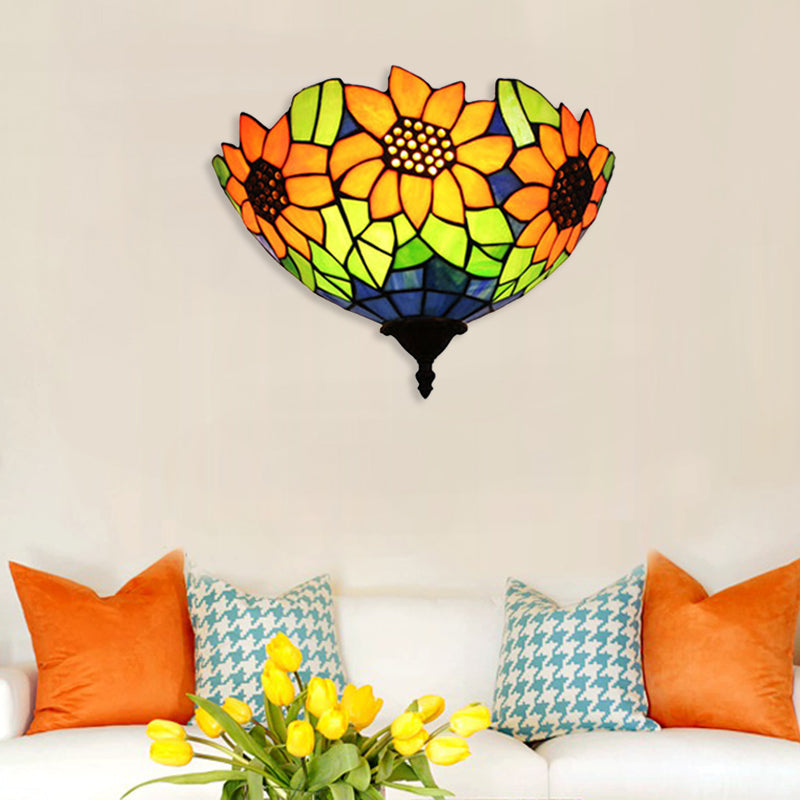 BowLift | Sunflower Wall Mount Lighting Lodge Style 1 Head Wall Sconces Lighting for Hallway