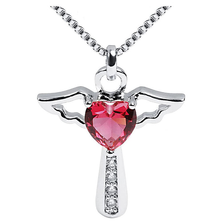 Winged Heart Pendant Necklace Bowlift