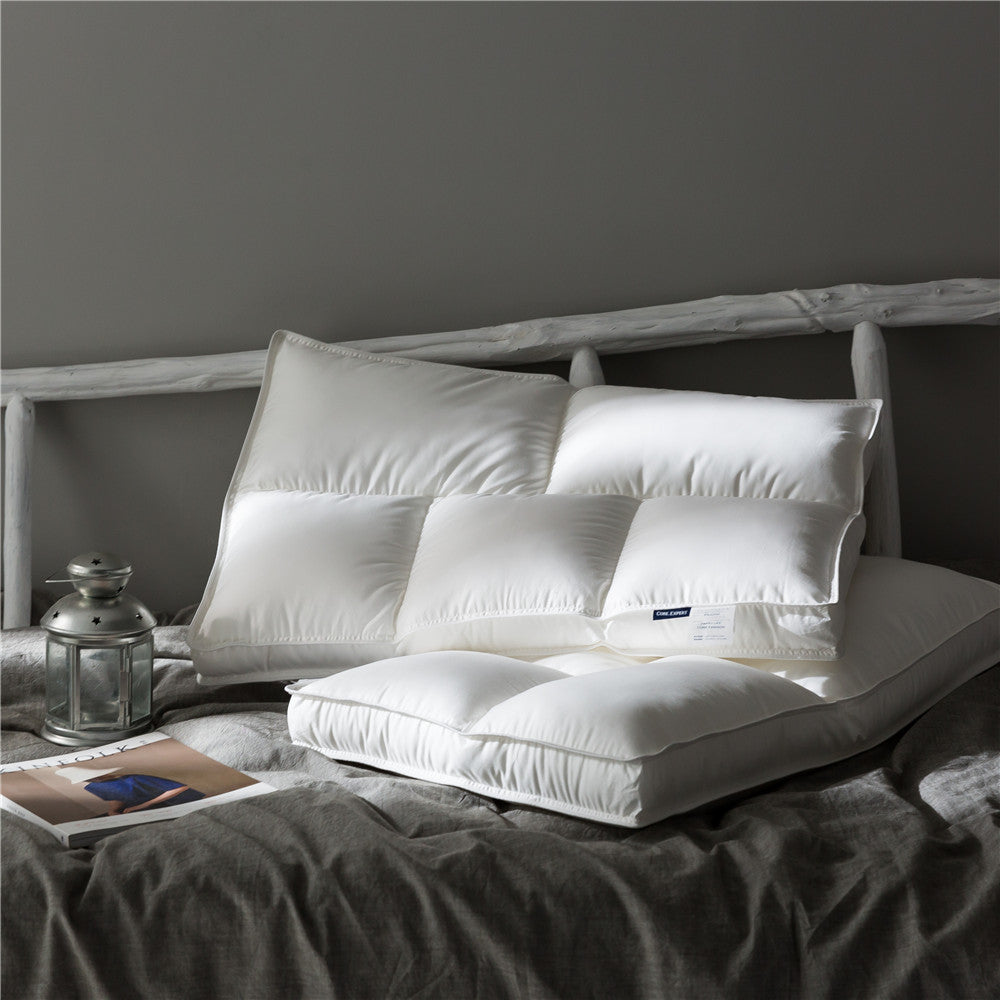 Ergonomic Channel-Quilted Down-Alternative Sleep Pillow