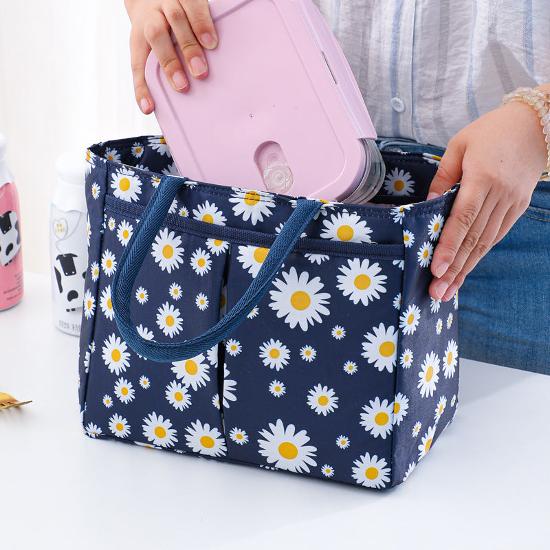 Stylish Floral Insulated Lunch Tote