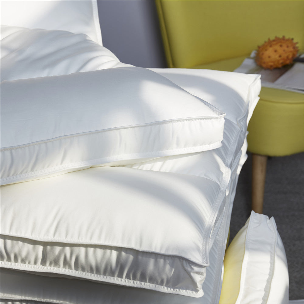 Ergonomic Channel-Quilted Down-Alternative Sleep Pillow
