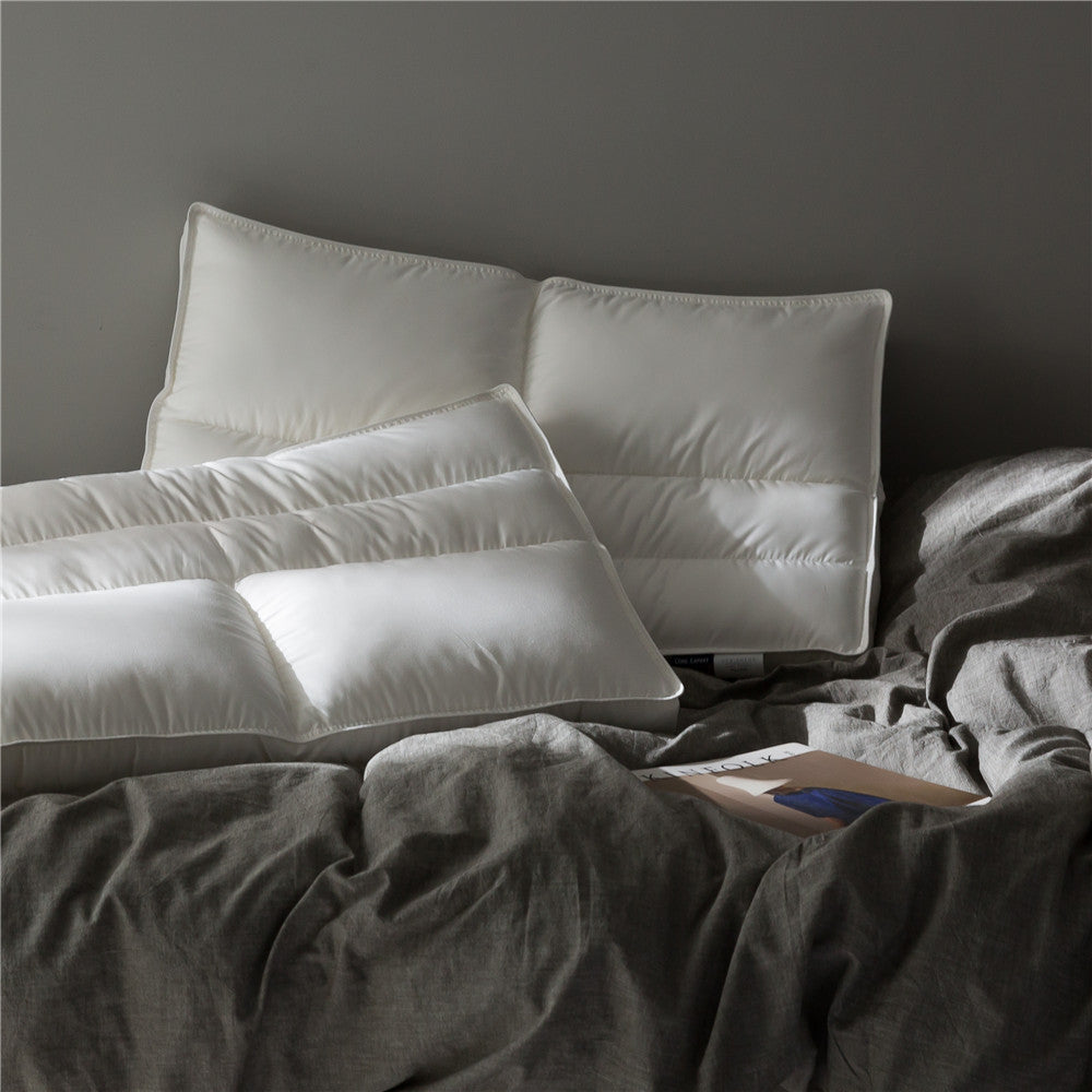 Ergonomic Channel-Quilted Down-Alternative Sleep Pillow