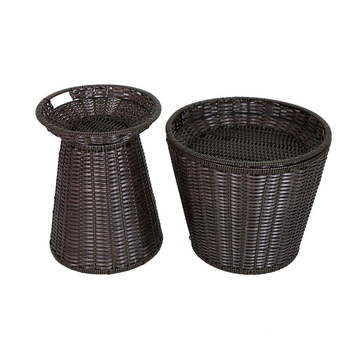 Geometric Woven Storage Bin Bowlift