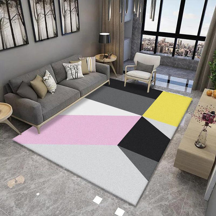 Geometric Pattern Area Rug Bowlift