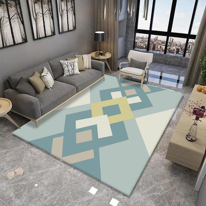 Geometric Pattern Area Rug Bowlift