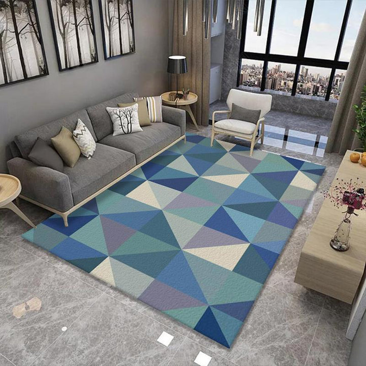 Geometric Pattern Area Rug Bowlift