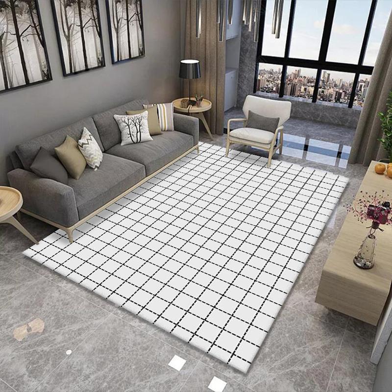 Geometric Pattern Area Rug Bowlift