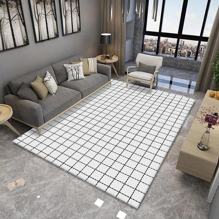 Geometric Pattern Area Rug Bowlift