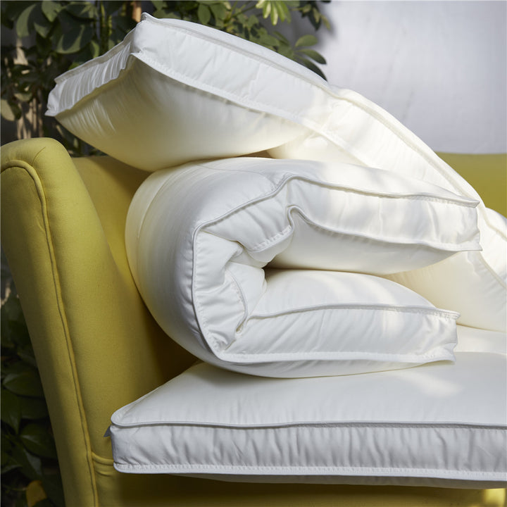 Ergonomic Channel-Quilted Down-Alternative Sleep Pillow