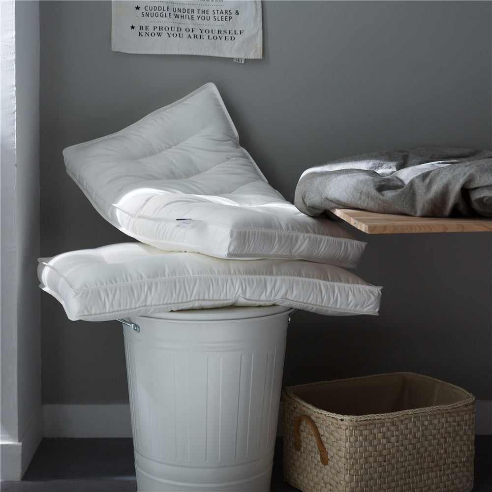 Ergonomic Channel-Quilted Down-Alternative Sleep Pillow