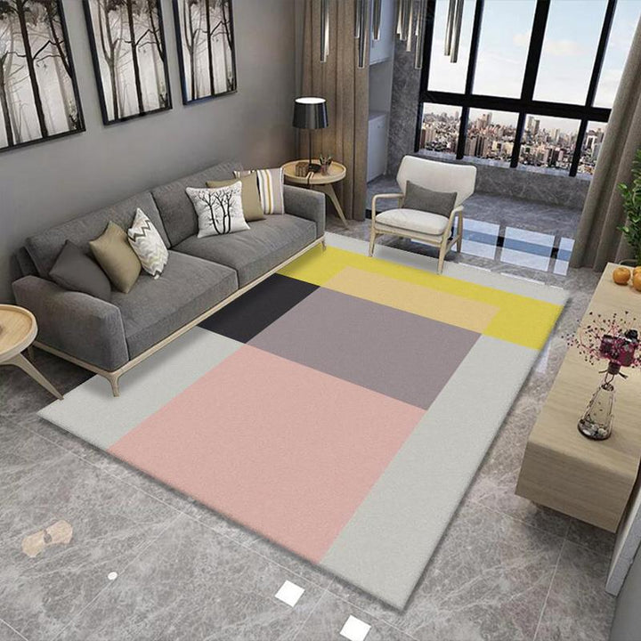 Geometric Pattern Area Rug Bowlift
