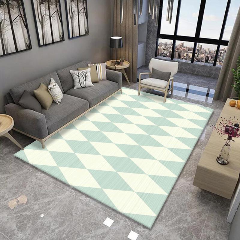 Geometric Pattern Area Rug Bowlift
