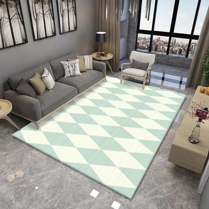 Geometric Pattern Area Rug Bowlift