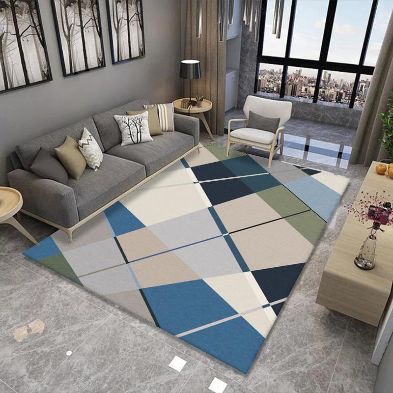 Geometric Pattern Area Rug Bowlift