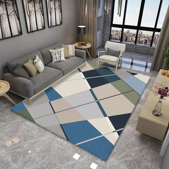 Geometric Pattern Area Rug Bowlift