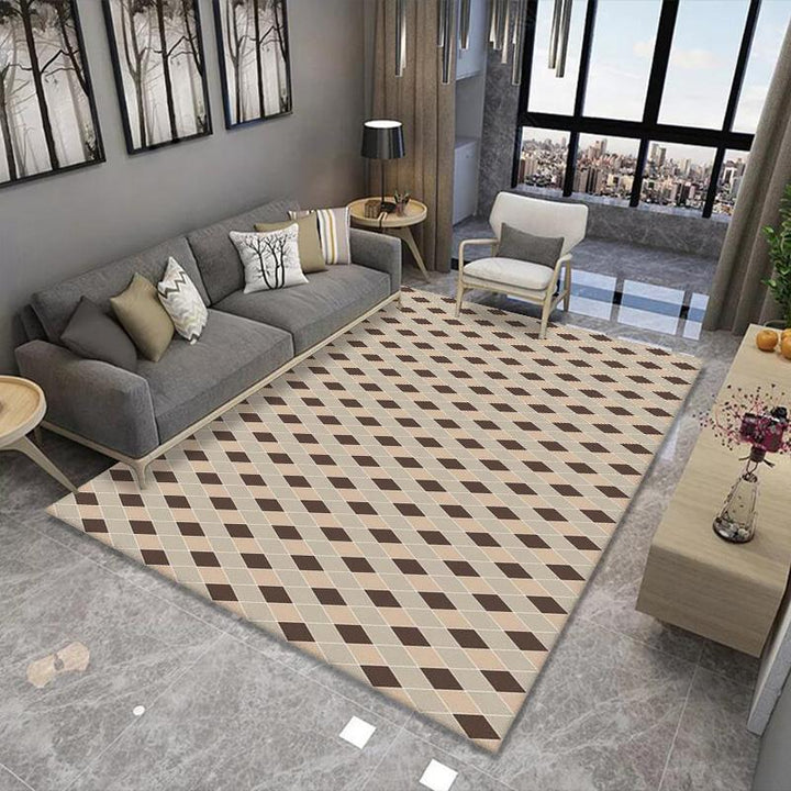Geometric Pattern Area Rug Bowlift