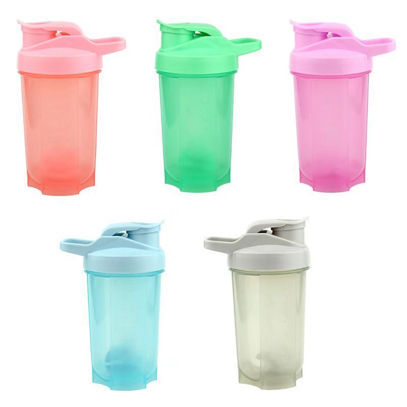 Unisex Colorful Shaker Bottle with Mixing Ball Bowlift