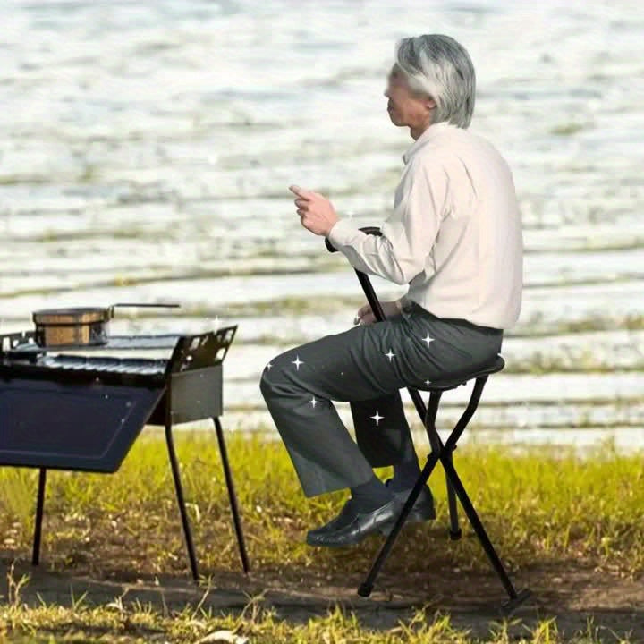 2-in-1 Walking Stick with Seat | Bowlift