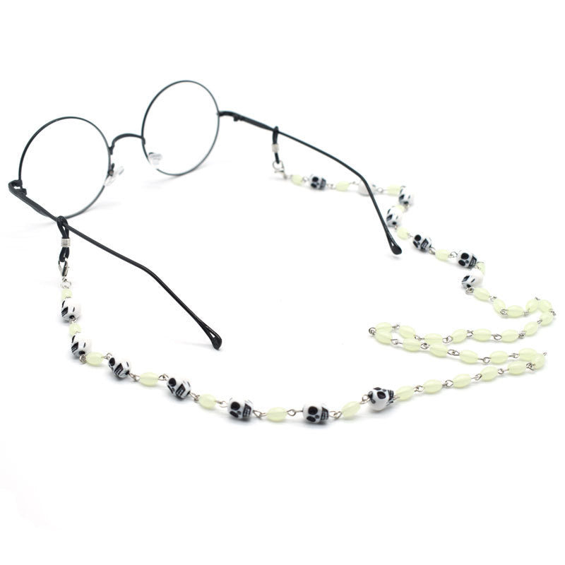 Artistic Eyewear Chain with Unique Bead Accents Bowlift