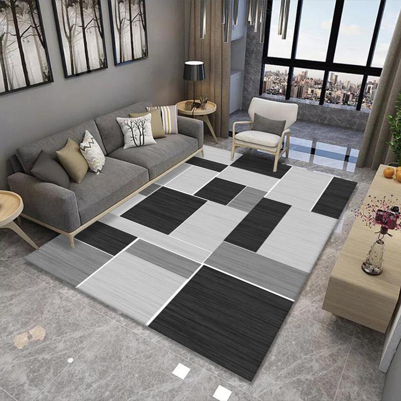 Geometric Pattern Area Rug Bowlift