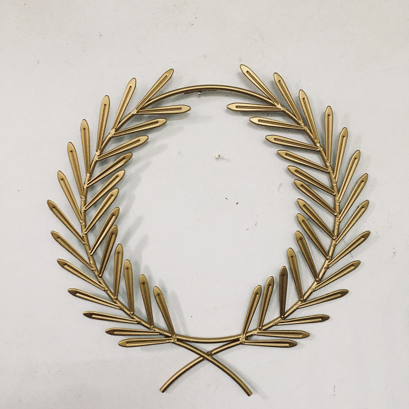 Decorative Metal Wreath for Wall Art Bowlift