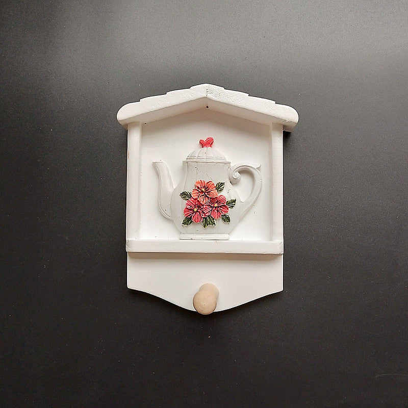 Decorative Keychain Wall Mount with Sunflower Design