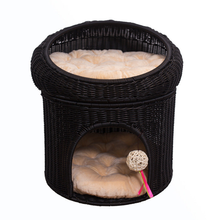 Cozy cat basket with play ball Bowlift