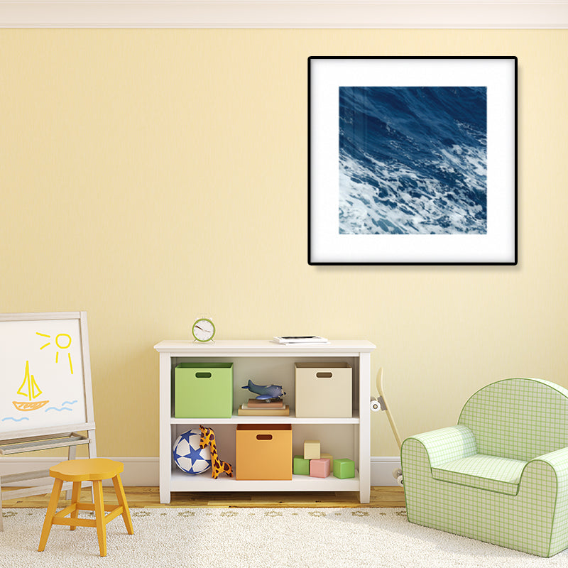 BowLift | Seascape Ocean Water Wall Art Tropics Textured Canvas in Blue for Home Interior