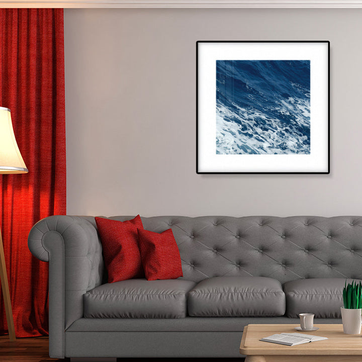 BowLift | Seascape Ocean Water Wall Art Tropics Textured Canvas in Blue for Home Interior