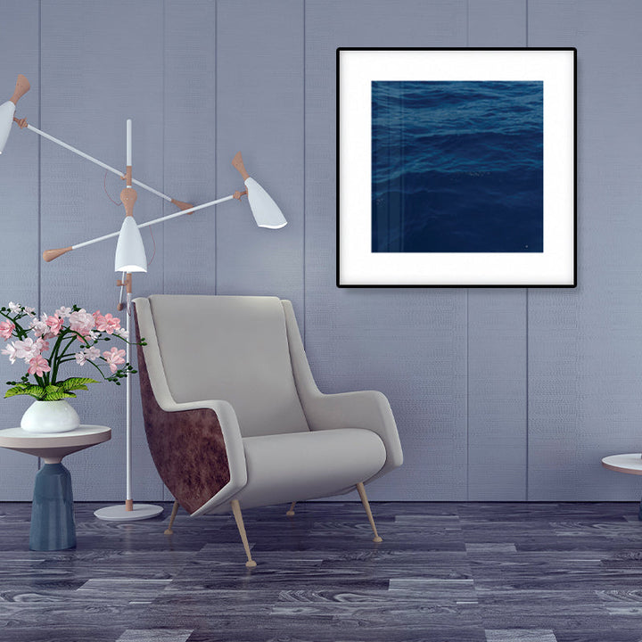 BowLift | Seascape Ocean Water Wall Art Tropics Textured Canvas in Blue for Home Interior
