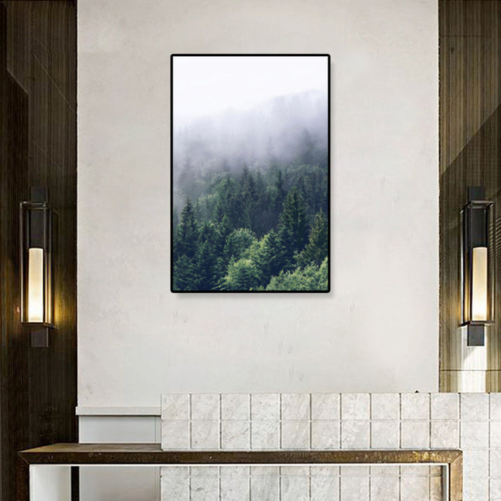 BowLift | Tropics Natural Landscape Wall Art Living Room Canvas Print in Dark Color, Multiple Sizes