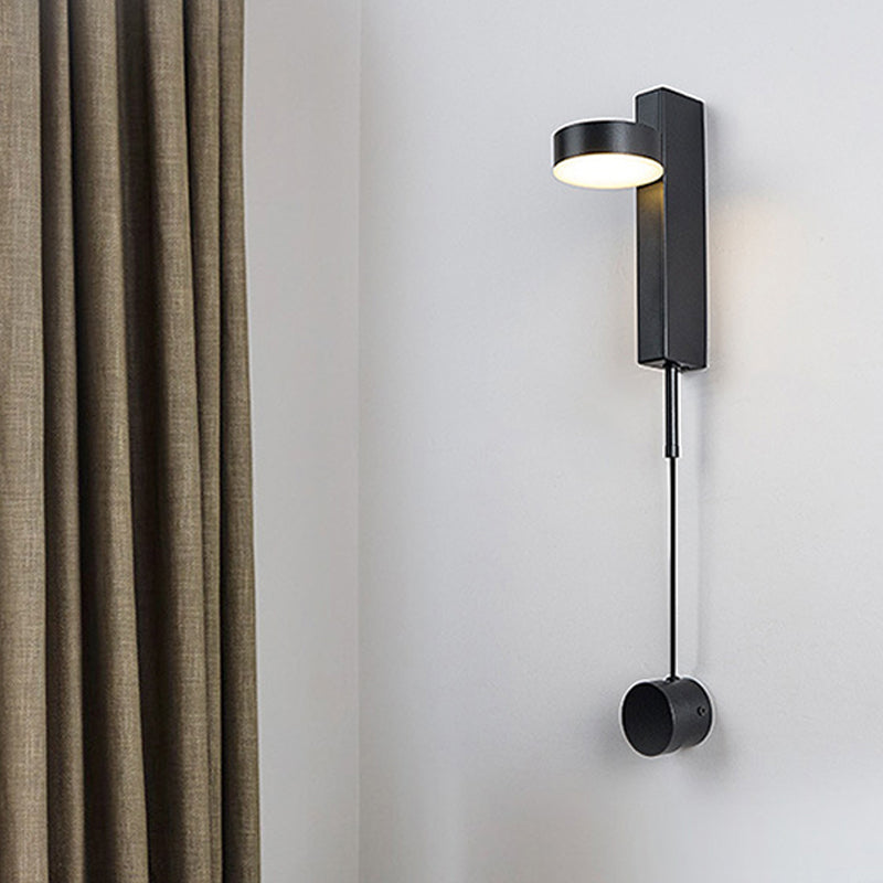 BowLift | Black/Gold Rectangular Surface Mounted Wall Lamp Simplicity LED Metal Wall Lighting with Switch