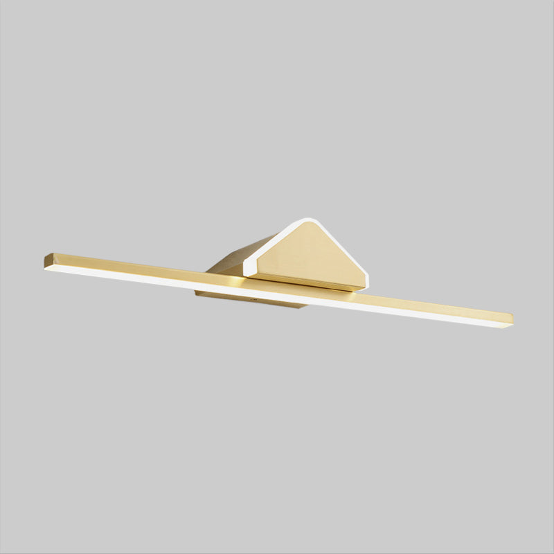 BowLift | Bar Metallic Wall Mounted Vanity Light Modernism LED Gold Wall Sconce Lighting with Prism Arm